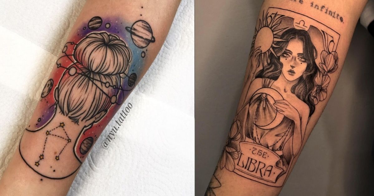 25 Libra Tattoo Ideas For the Most Balanced and Fair Sign - Let's Eat Cake