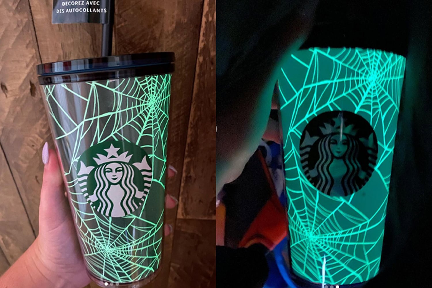 In Stock Brand New 2020 Starbucks Halloween Glow In The Dark Reusable Hot Cups 