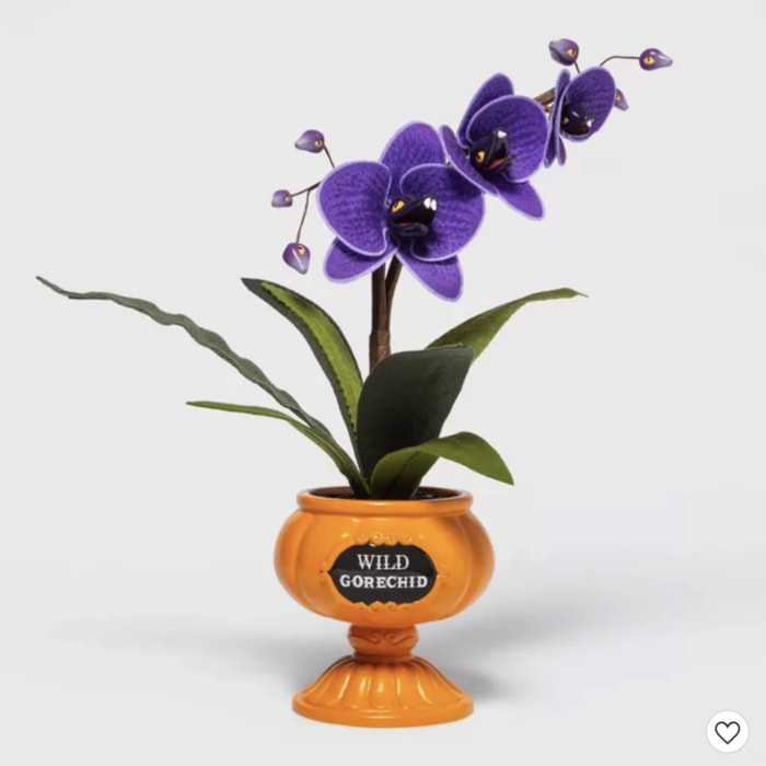 Target Halloween Faux Succulents - Purple Orchids with Snakes