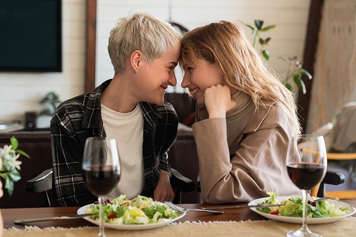 What is Pansexuality - Couple at dinner