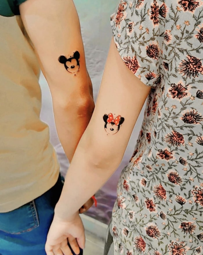 Couple Tattoos - Disney Mickey and Minnie