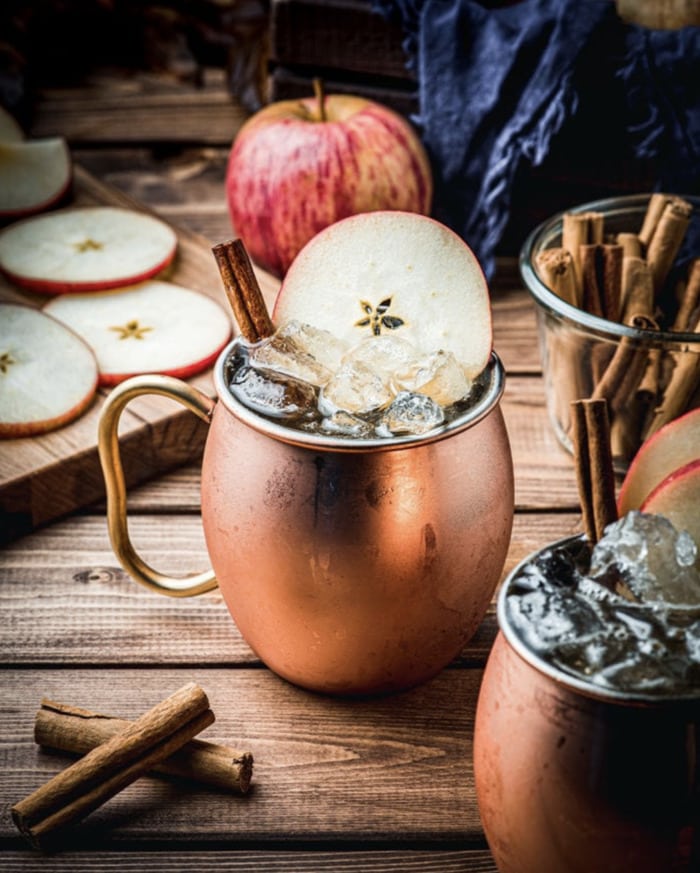 Fall Cocktails - Apple Cider Mules