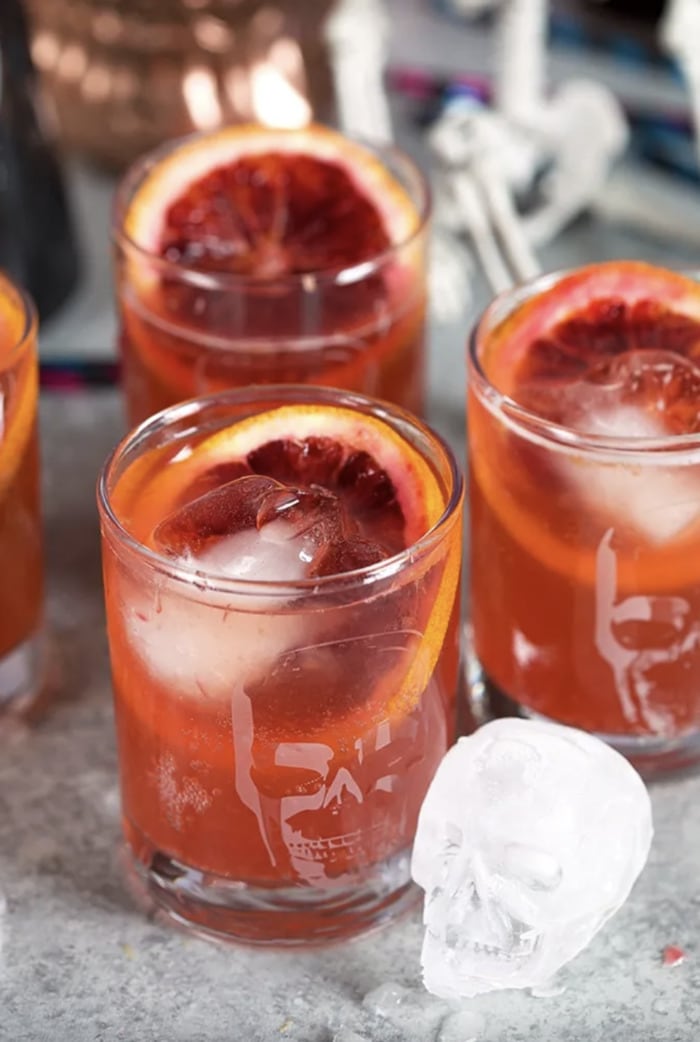 Fall Cocktails - Spiced Blood Orange Dark & Stormy