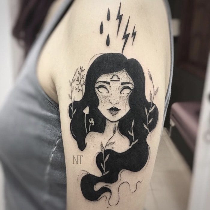 25 Libra Tattoo Ideas For the Most Balanced and Fair Sign - Let's Eat Cake 25 Libra Tattoo Ideas For The Most Balanced And Fair Sign - Let'S Eat Cake