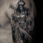 Libra Tattoo - horned woman