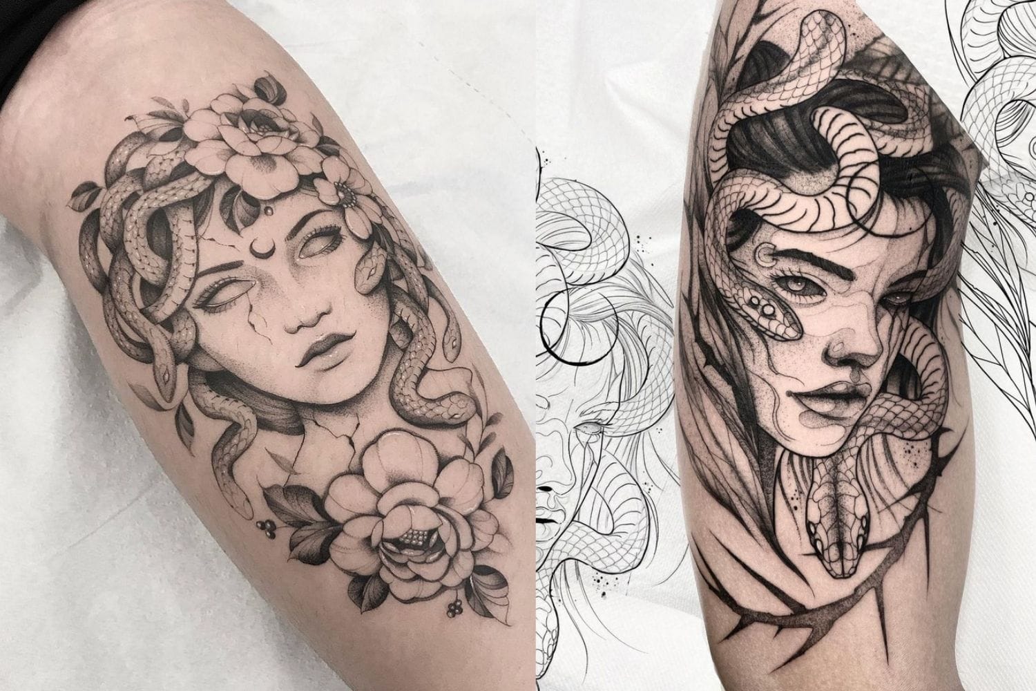 Dainty Medusa Tattoo Ideas - wide 6