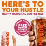 National Coffee Day Deals 2022 - dunkin