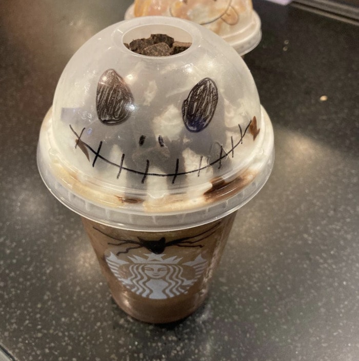 Starbucks Halloween Drinks - Jack Skellington Frappuccino