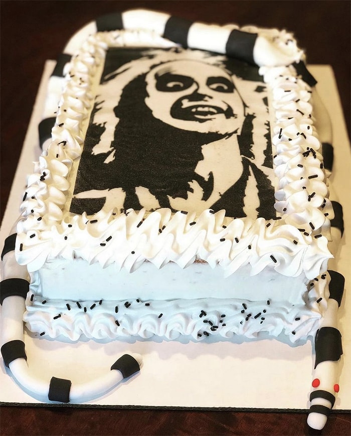 Beetlejuice Cakes - Portrait Sheet Cake