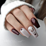 Christmas Nail Designs - Reindeer nails