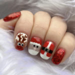 Christmas Nail Designs - Santa nails