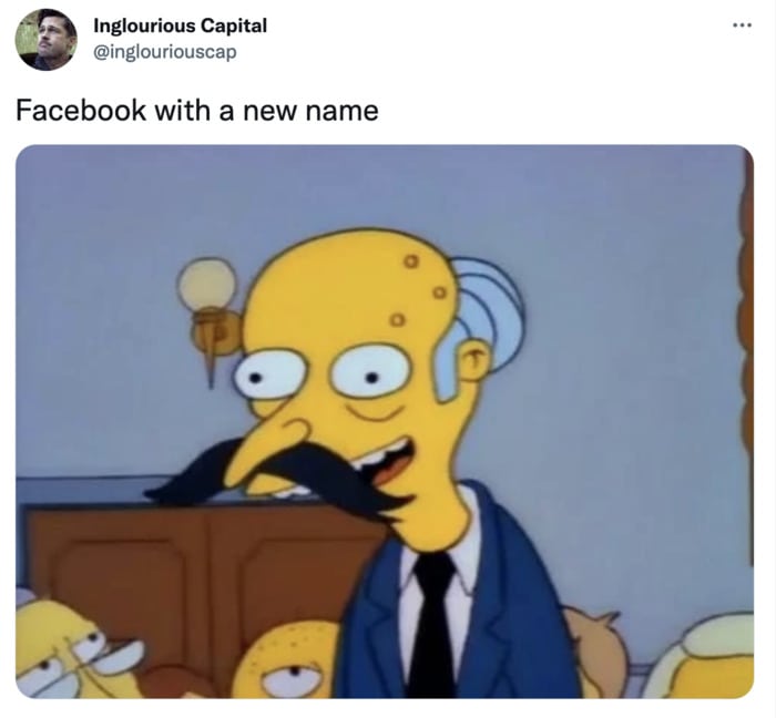 Facebook Name Change Memes - mr burns disguise
