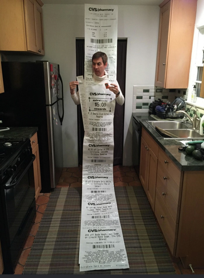 Funny Halloween Costumes - CVS Receipt