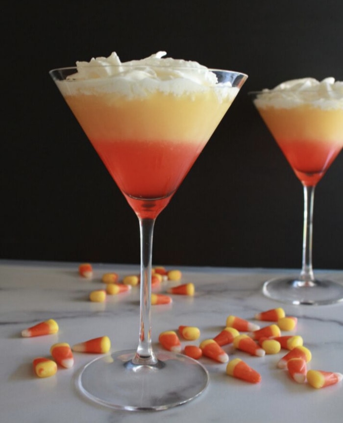 Halloween Cocktails - Candy Corn Martini