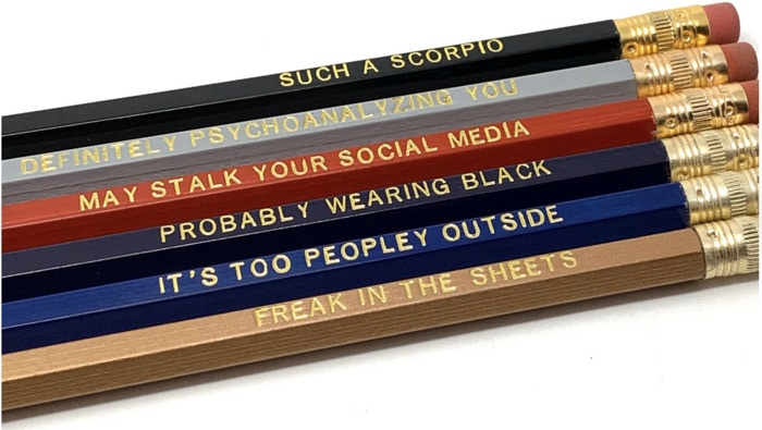 Scorpio Gift Guides - Pencil Set
