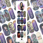 Beetlejuice Nails - Press-on movie stickers