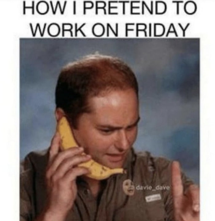 Friday Meme - pretend to work