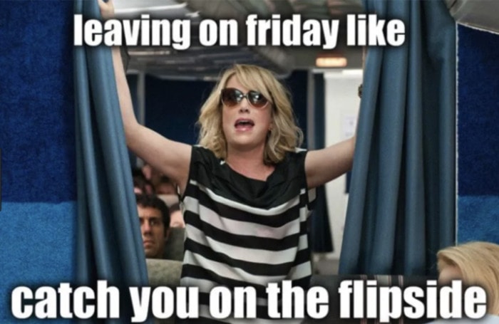 Friday Meme - catch you on the flipside