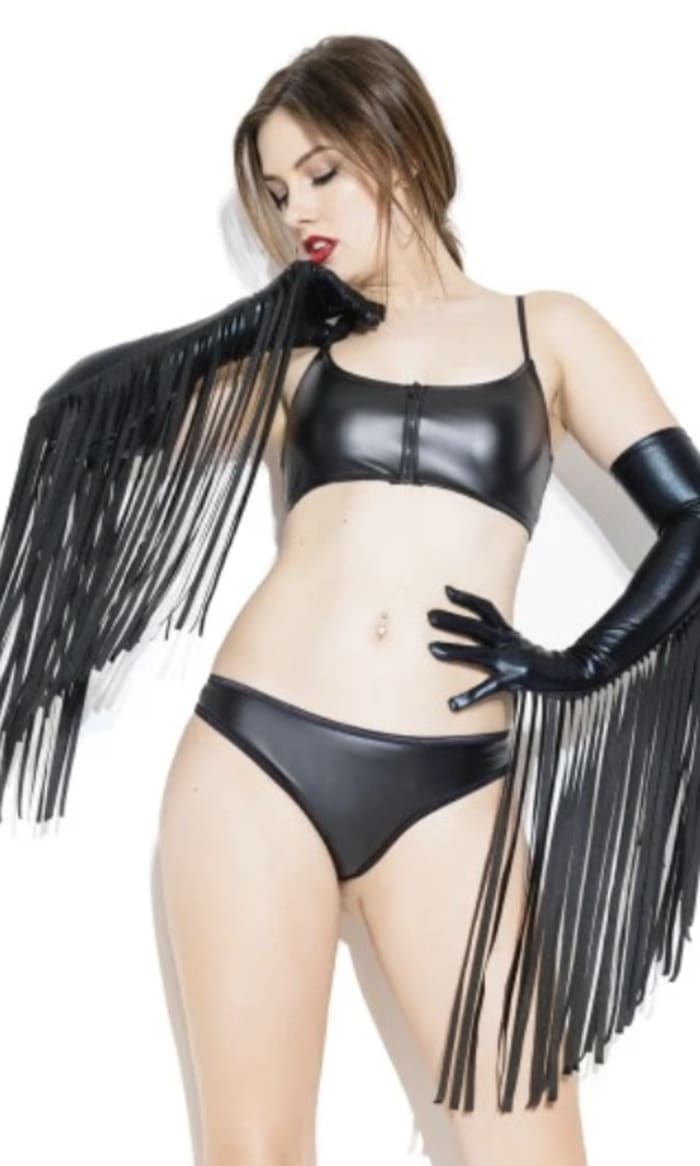 Lingerie Brands - Unlucky Lingerie Darque Fringe Gloves