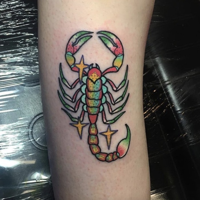 scorpion traditional tattoo  Old school tattoo designs Traditional tattoo  Traditional tattoo art