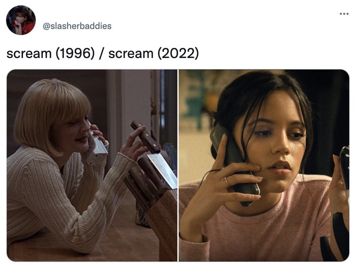 Scream Trailer Easter Eggs - opening scene