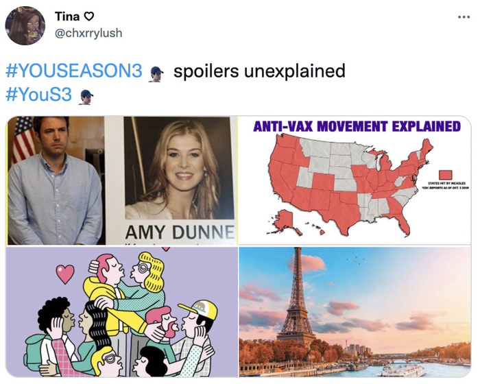 you season 3 tweets - spoilers unexplained