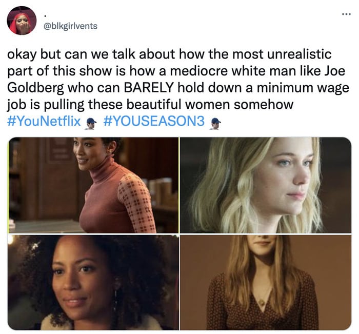 you season 3 tweets - joe's women