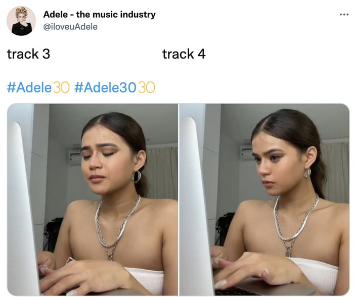 Adele 30 Memes and Tweets Reactions - track 3 vs track 4