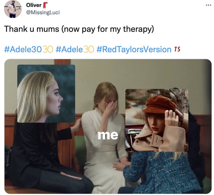 Adele 30 Memes and Tweets Reactions - adele and taylor swift