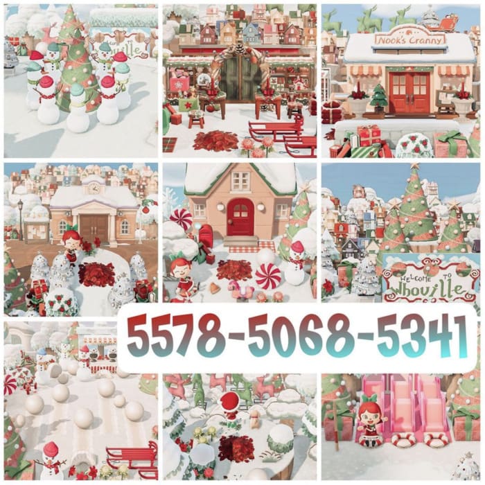 Animal Crossing Christmas Ideas - Whoville Dream Island