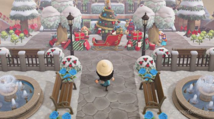 Animal Crossing Christmas Ideas - Rockefeller Plaza