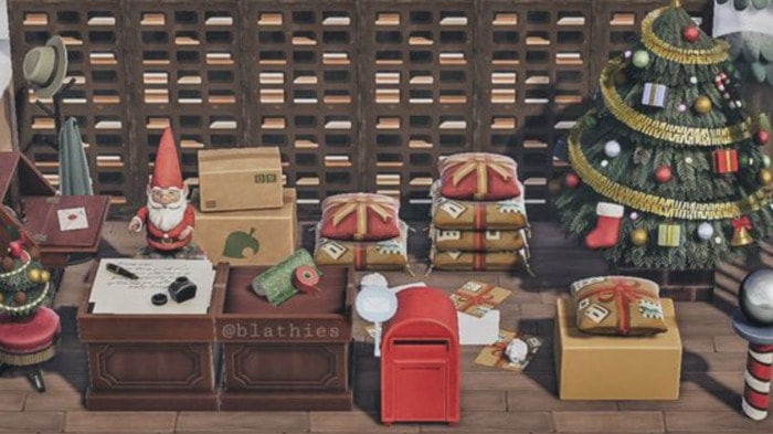 Animal Crossing Christmas Ideas - Mail Room