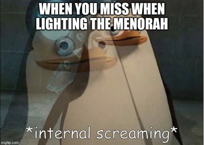 Hanukkah Memes - lighting the menorah