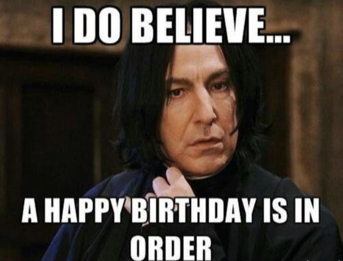 Happy Birthday Meme - Snape