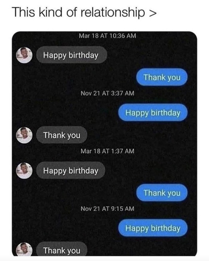 Happy Birthday Meme - relationship