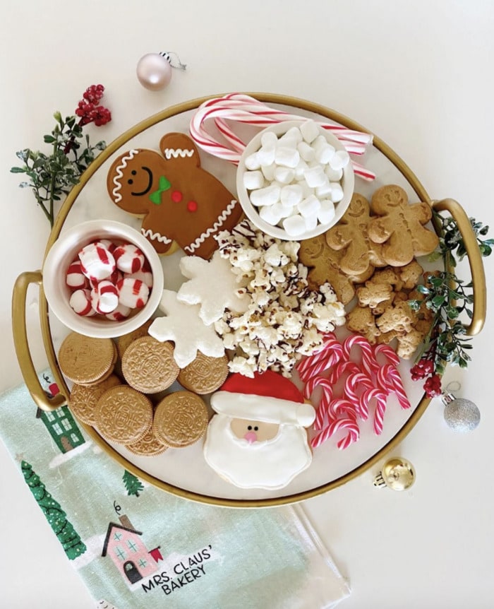 Hot Chocolate Charcuterie Boards - cookie plate