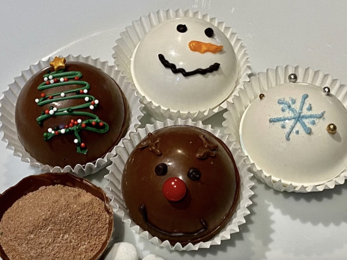 Hot Chocolate Charcuterie Boards - hot chocolate bombs