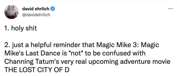 Magic Mike Three Memes Tweets - story of D