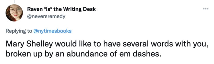 Mary Shelley NYT Science Fiction Tweets Memes - word