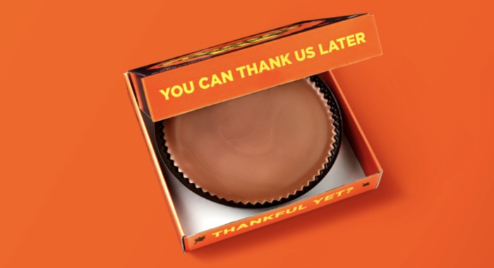 Reese's Peanut Butter Cup Pie - Thank Us Later box
