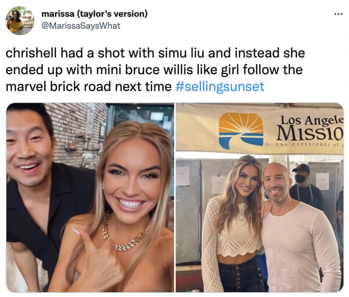 Selling Sunset Season 4 Tweets Memes - simu liu vs jason