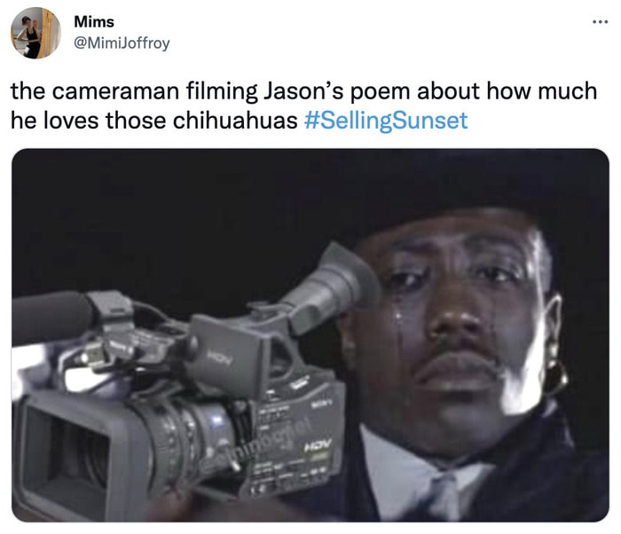 Selling Sunset Season 4 Tweets Memes - jason's dog speech