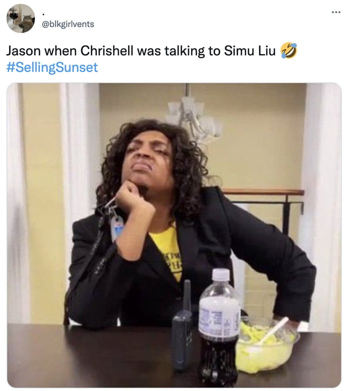 Selling Sunset Season 4 Tweets Memes - jason seeing simu