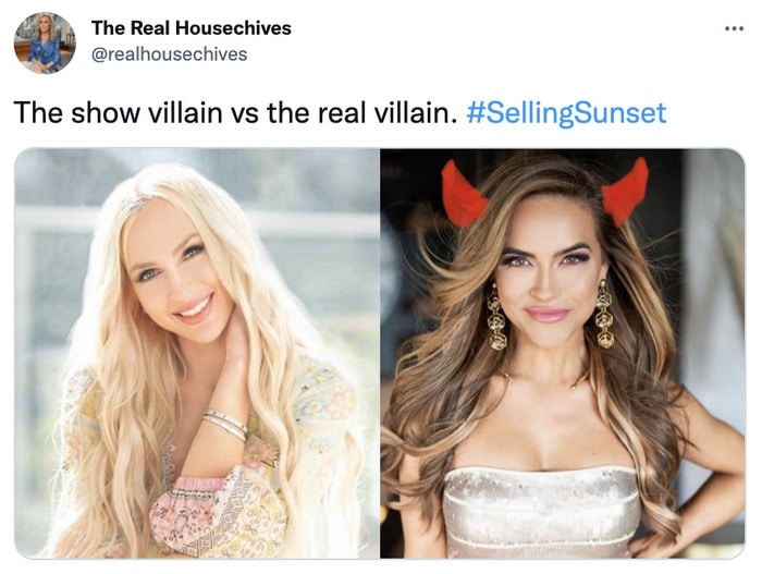 Selling Sunset Season 4 Tweets Memes - chrishell vs christine