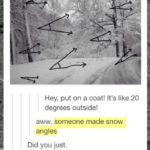 Snow Puns - snow angles