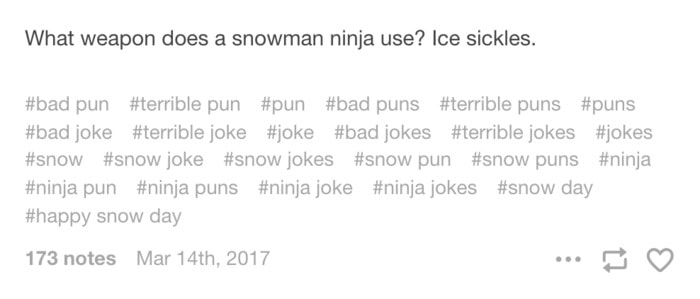 Snow Puns - Snowman Ninja