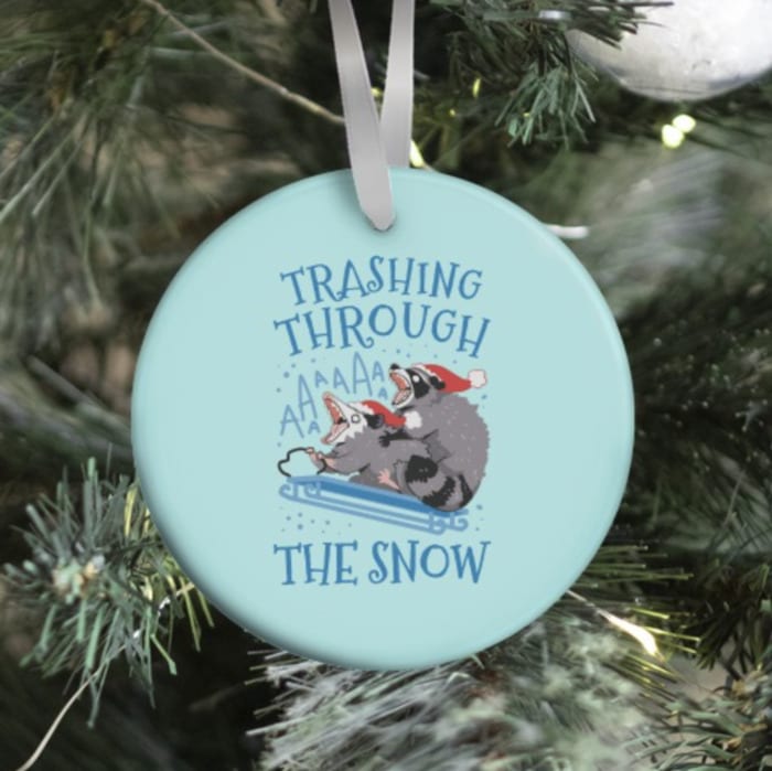 Snow Puns - trashing through the snow