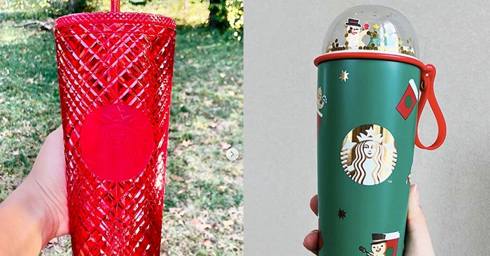 Starbucks' 2021 Holiday Tumbler Cups Are Jeweled and Dazzling in Stunning  Christmas Colors