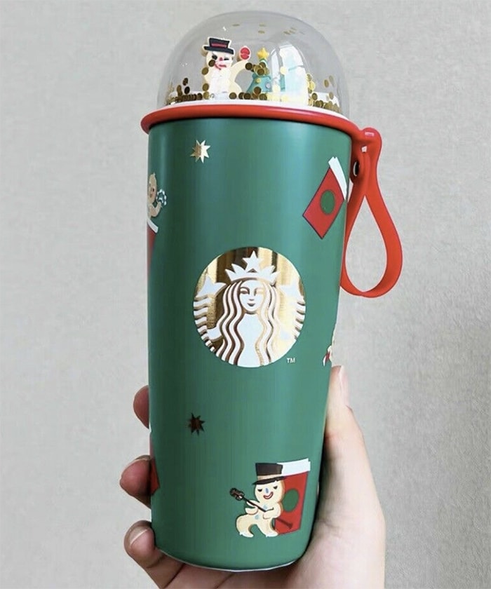 NEW STARBUCKS TRAVEL MUG CERAMIC COFFEE TEA CUP LID WORK HOT COLD