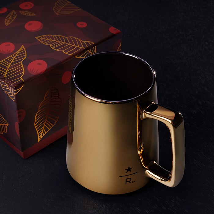 Starbucks Holiday Cups 2021 - Gold Ceramic Mug